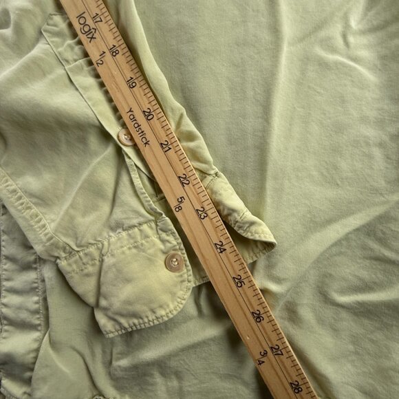 Ermenegildo Zegna All Tencel Italy Large Green Pocket Italian Shirt Long Sleeve - Picture 11 of 16